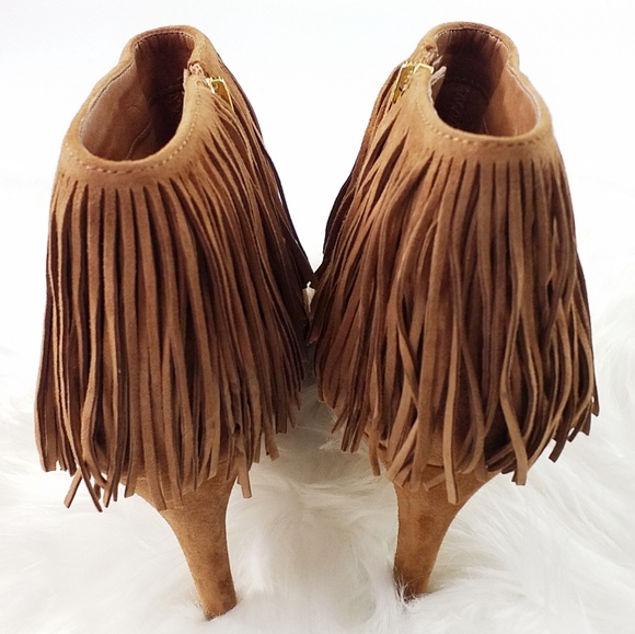 Sam Edelman Kandice Fringed Soft Saddle Boots 8.5 - Picture 4 of 8